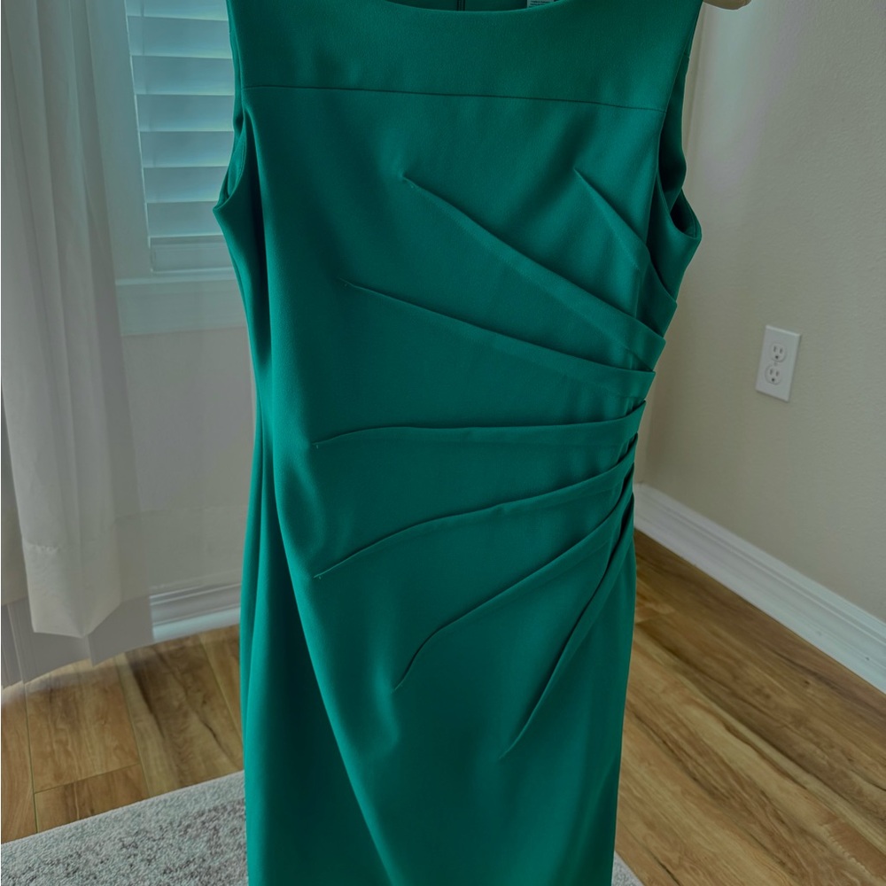Elegant Green Business Casual Dress